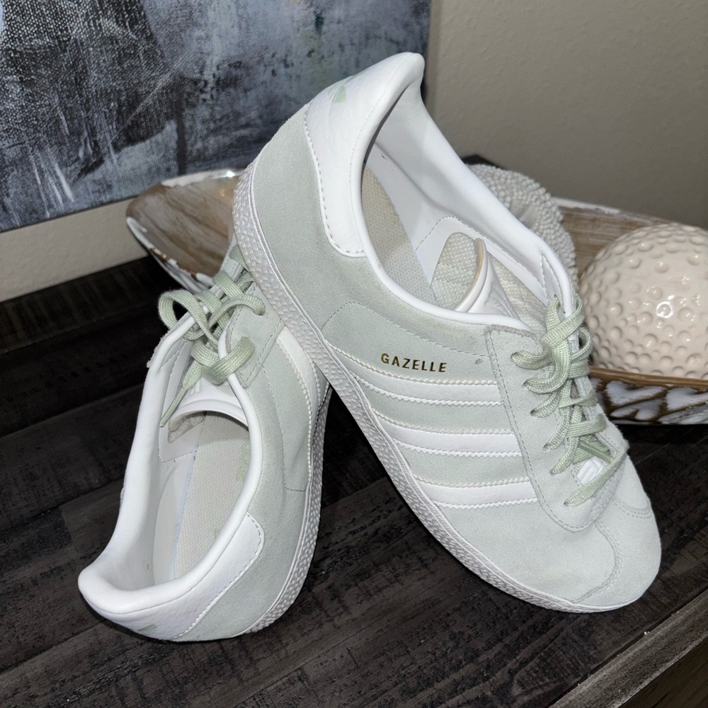 adidas Gazelle Women's Sneakers in White and Mint